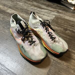 NIKE React Pegasus Trail 4 GTX Running Shoes Mens Size 14 Wolf Grey Green